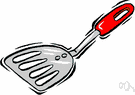 cooking utensil - a kitchen utensil made of material that does not melt easily