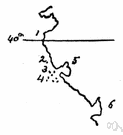 sketch map - a map drawn from observation (rather than from exact measurements) and representing the main features of an area