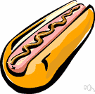 frankfurter bun - a long bun shaped to hold a frankfurter