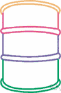 metal drum - a cylindrical metal container used for shipping or storage of liquids