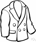 pea jacket - a sailor's heavy woolen double-breasted jacket