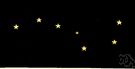 Dipper - a cluster of seven stars in Ursa Minor