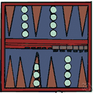 backgammon - a board game for two players