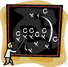 football play - (American football) a play by the offensive team