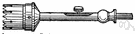 trephine - a surgical instrument used to remove sections of bone from the skull