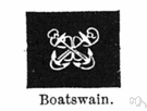 boatswain - a petty officer on a merchant ship who controls the work of other seamen