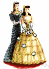 garmented - dressed or clothed especially in fine attire