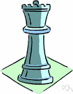 chess piece - any of 16 white and 16 black pieces used in playing the game of chess