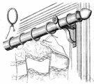 curtain ring - a circular ring for holding up a curtain