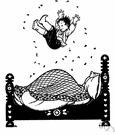 featherbed - a mattress stuffed with feathers