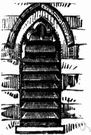 louvered window - a window with glass louvers