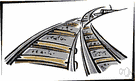 railroad siding - a short stretch of railroad track used to store rolling stock or enable trains on the same line to pass