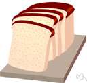 white bread - bread made with finely ground and usually bleached wheat flour