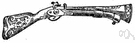 blunderbuss - a short musket of wide bore with a flared muzzle