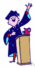 valedictory address - a farewell oration (especially one delivered during graduation exercises by an outstanding member of a graduating class)