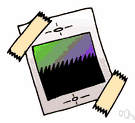 photographic print - a printed picture produced from a photographic negative
