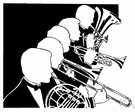 brass section - the section of a band or orchestra that plays brass instruments