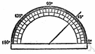 minute - a unit of angular distance equal to a 60th of a degree