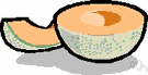 Cucumis melo cantalupensis - a variety of muskmelon vine having fruit with a tan rind and orange flesh