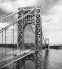 George Washington Bridge - a suspension bridge across the Hudson River between New York and New Jersey
