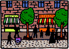 pedestrian traffic - people coming and going on foot