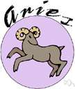 Aries the Ram - the first sign of the zodiac which the sun enters at the vernal equinox