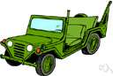 military - characteristic of or associated with soldiers or the military
