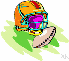 Face guard - face mask consisting of a strong wire mesh on the front of football helmets
