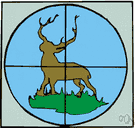 gunsight - a sight used for aiming a gun