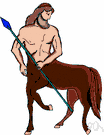centaur - (classical mythology) a mythical being that is half man and half horse
