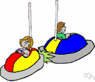 bumper car - a small low-powered electrically powered vehicle driven on a special platform where there are many others to be dodged