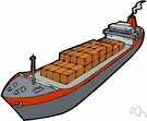 cargo ship - a ship designed to carry cargo
