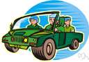 military vehicle - vehicle used by the armed forces