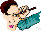 eyeliner - makeup applied to emphasize the shape of the eyes