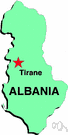 Albania - a republic in southeastern Europe on the Adriatic coast of the Balkan Peninsula