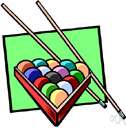 billiard ball - ball used in playing billiards