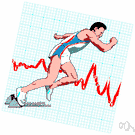 heart rate - the rate at which the heart beats