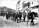 class warfare - conflict between social or economic classes (especially between the capitalist and proletariat classes)