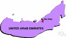 United Arab Emirates's capital - a sheikhdom of eastern Arabia and capital of the United Arab Emirates