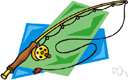 spinning rod - a fishing rod designed for casting a spinning lure