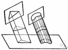 truncate - make shorter as if by cutting off