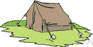 cantonment - temporary living quarters specially built by the army for soldiers