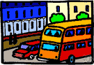 bus traffic - buses coming and going