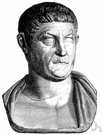 Constantine - Emperor of Rome who stopped the persecution of Christians and in 324 made Christianity the official religion of the Roman Empire