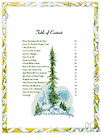 Table of contents - a list of divisions (chapters or articles) and the pages on which they start