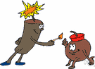 cherry bomb - a red ball-shaped firecracker with high explosive power