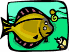 tonguefish - left-eyed marine flatfish whose tail tapers to a point