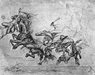 Gotterdammerung - myth about the ultimate destruction of the gods in a battle with evil