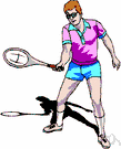squash racket - a small racket with a long handle used for playing squash