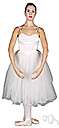 ballet position - classical position of the body and especially the feet in ballet